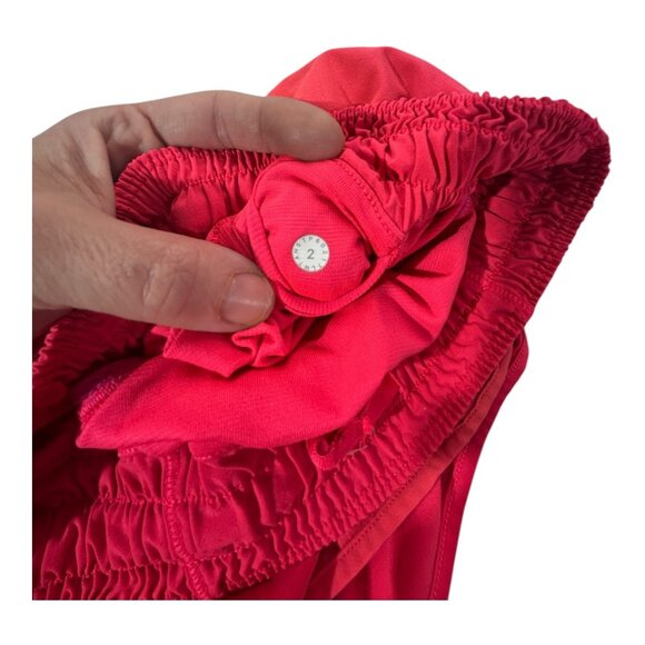 Lululemon Hotty Hot Low Rise Shorts 2.5” Neon Red Size 2 Bright Coral - Picture 6 of 11